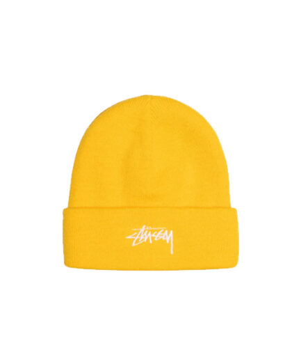 Yellow Stussy beanie