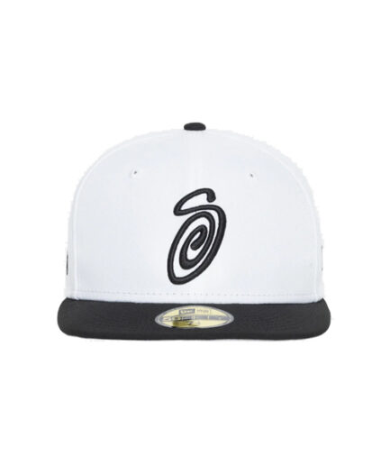 Stussy white and black cap