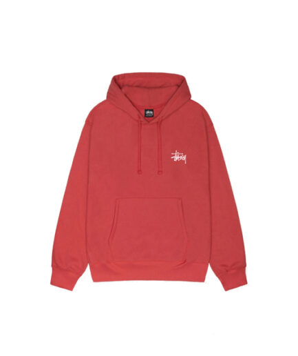 red stussy hoodie