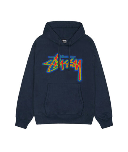 Stussy Thermal Stock Hoodie Navy Blue