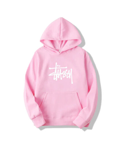 pink stussy sweater