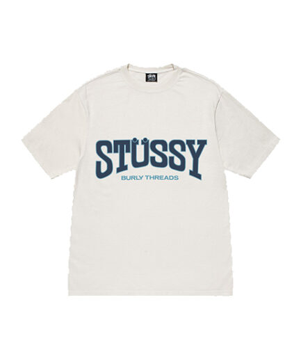 Burly Threads Stussy T-shirt Blanc